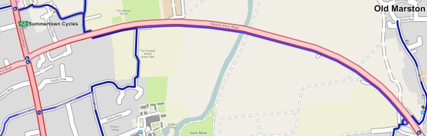 Map by Cyclox, the Oxford cycle campaign.